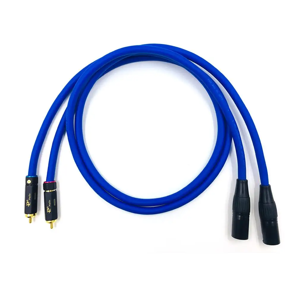 1 pair Hifi XLR Male  to RCA Male Cable Hifi 2 Audio Amplifier CD DVD player RCA interconnect