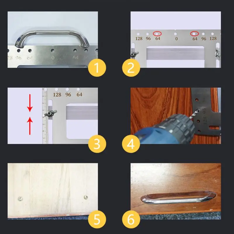 Drawer Door Knob Handle Hole Locator Installation Jig And Shelf Pin Jig Boring Hole Drill Guide Positioner Cabinet Hardware Jig