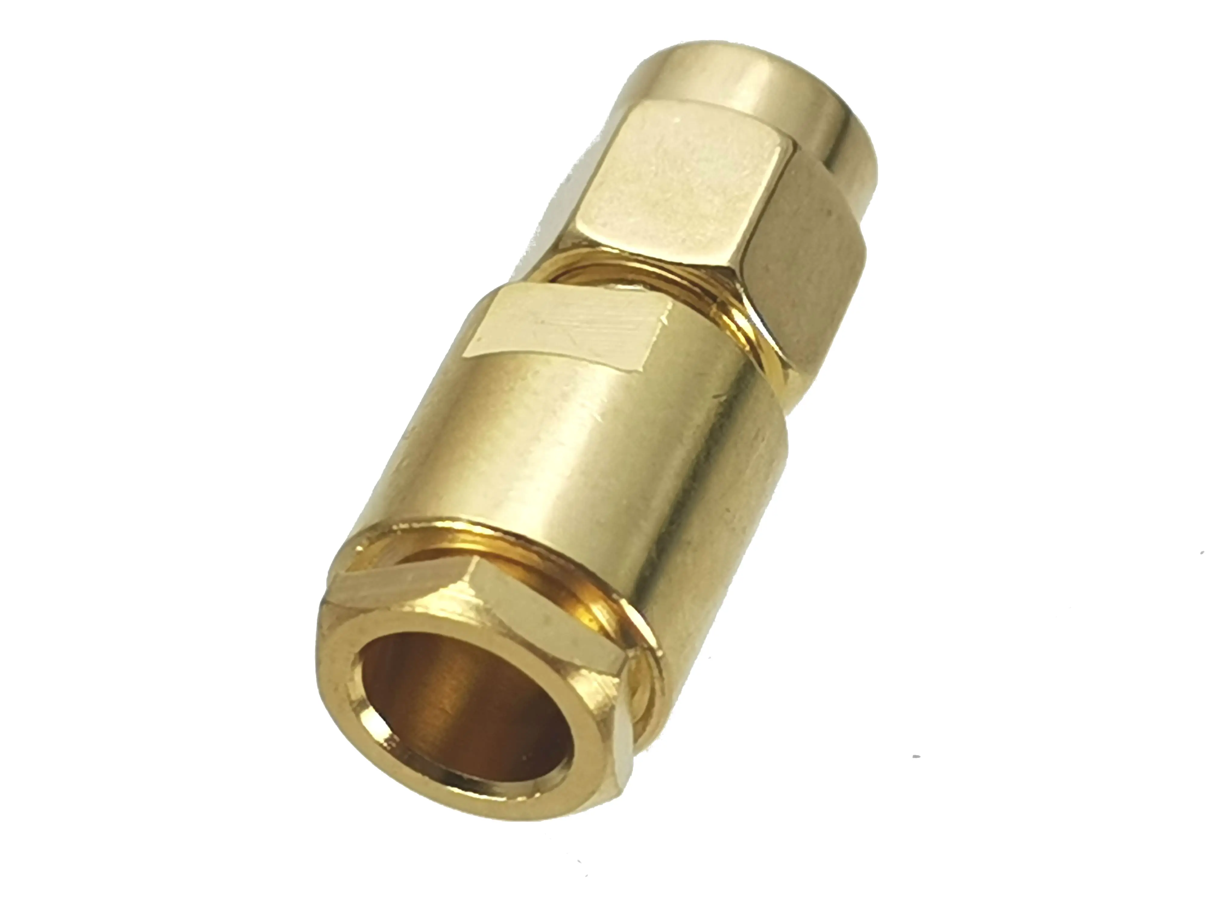 1Pcs Connector SMA Male Plug clamp RG58 RG142 LMR195 RG400 Cable RF Adapter Coaxial High Quanlity