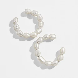 1 Piece Ear Cuff Non Pierced Earring for Women Pearl Ear Clip On Earring Set Cartilage Hoop Ear Cuff