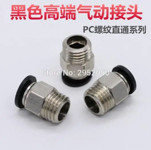 

Free Shipping Pneumatic Connection 12mm 1/4" Male Straight Hose Plastic Pipe Fitting PC12-02 One Touch Plastic Pipe Connector