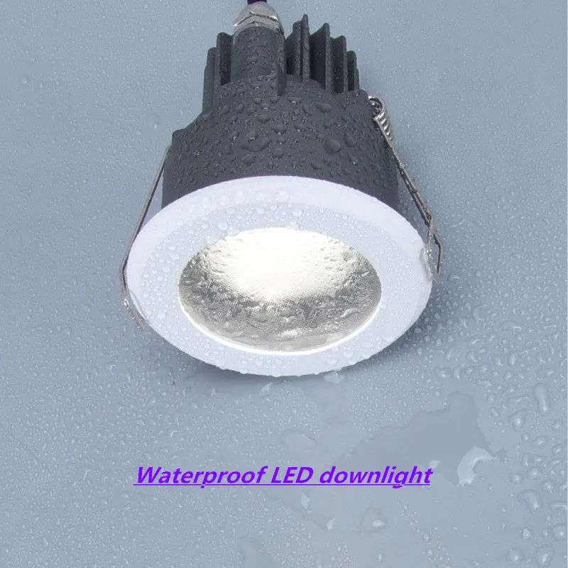 Luz LED antiniebla empotrada para baño, impermeable, 8W, 12W, IP65, para ducha de cocina, Hotel