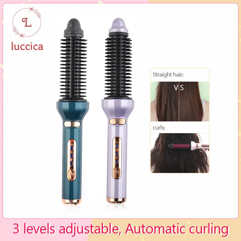 LUCCICA-Electronic Beauty Hair Curler Brush Styler Magic Hot Sale Private Hair Styler Curl Auto Shut-off Rotating Hair Curler