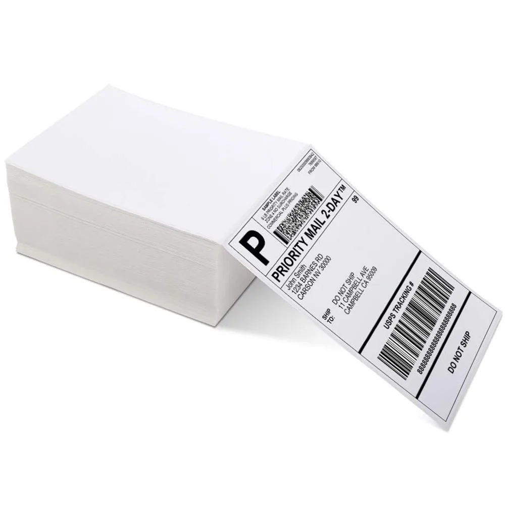 Phomemo-etiqueta térmica de 4x6 pulgadas, papel de dirección de envío Universal para impresora Rollo, MUNBYN, Zebra, Fargo, 3,5x1,125 pulgadas