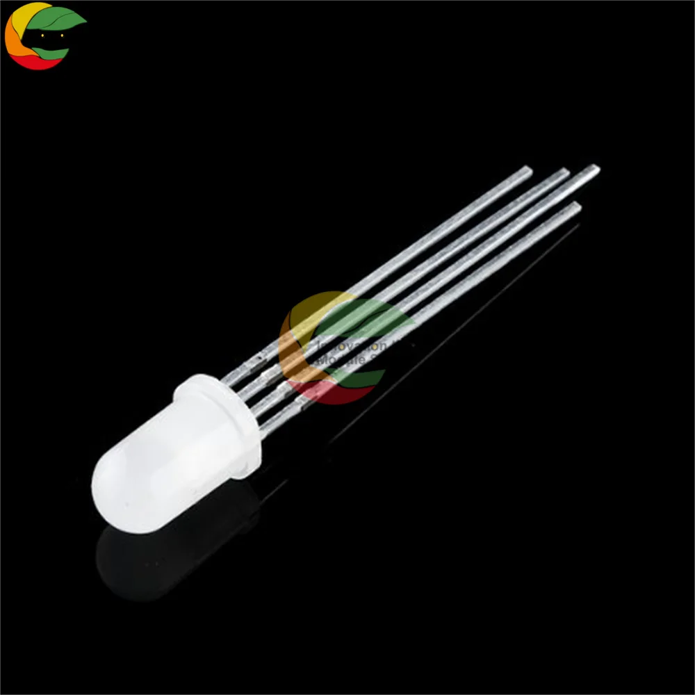 50PCS/Lot 4 Pin RGB LED Diode Lights Red/Green/Blue Diffused Round Common Anode Bulb Electronics Components