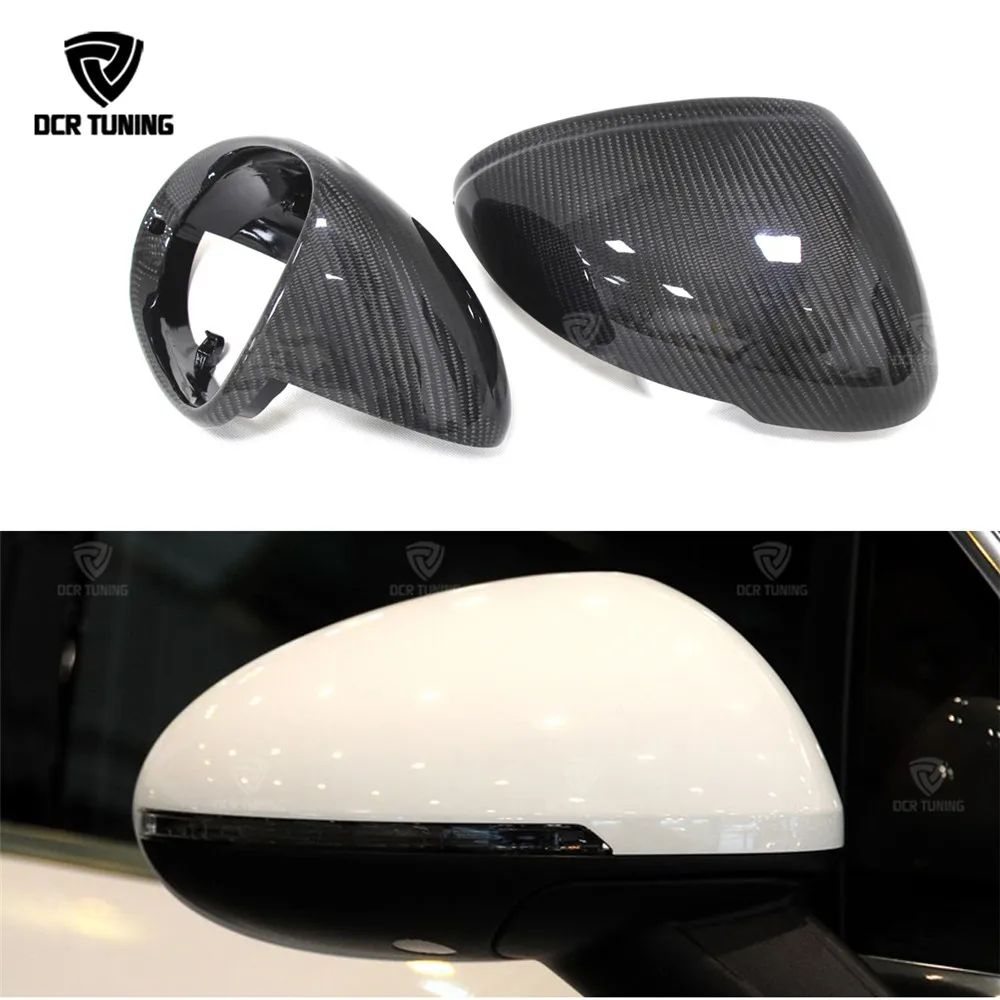 Carbon Fiber Caps For Porsche Macan Replacement Style Carbon Fiber Side Mirror Cover 2014 2015 Carbon Rear View Mirror Cover