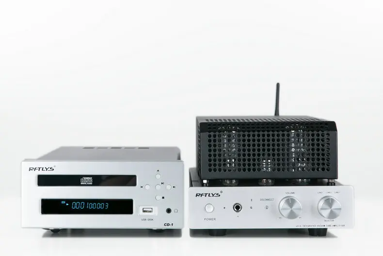 New 8W*2 Rftlys EA1A EL34 2pcs 6N1 vacuum tubes and 12AX7 Tubes Amplifier Integrated Headphone With 4.0 Bluetooth Receiver
