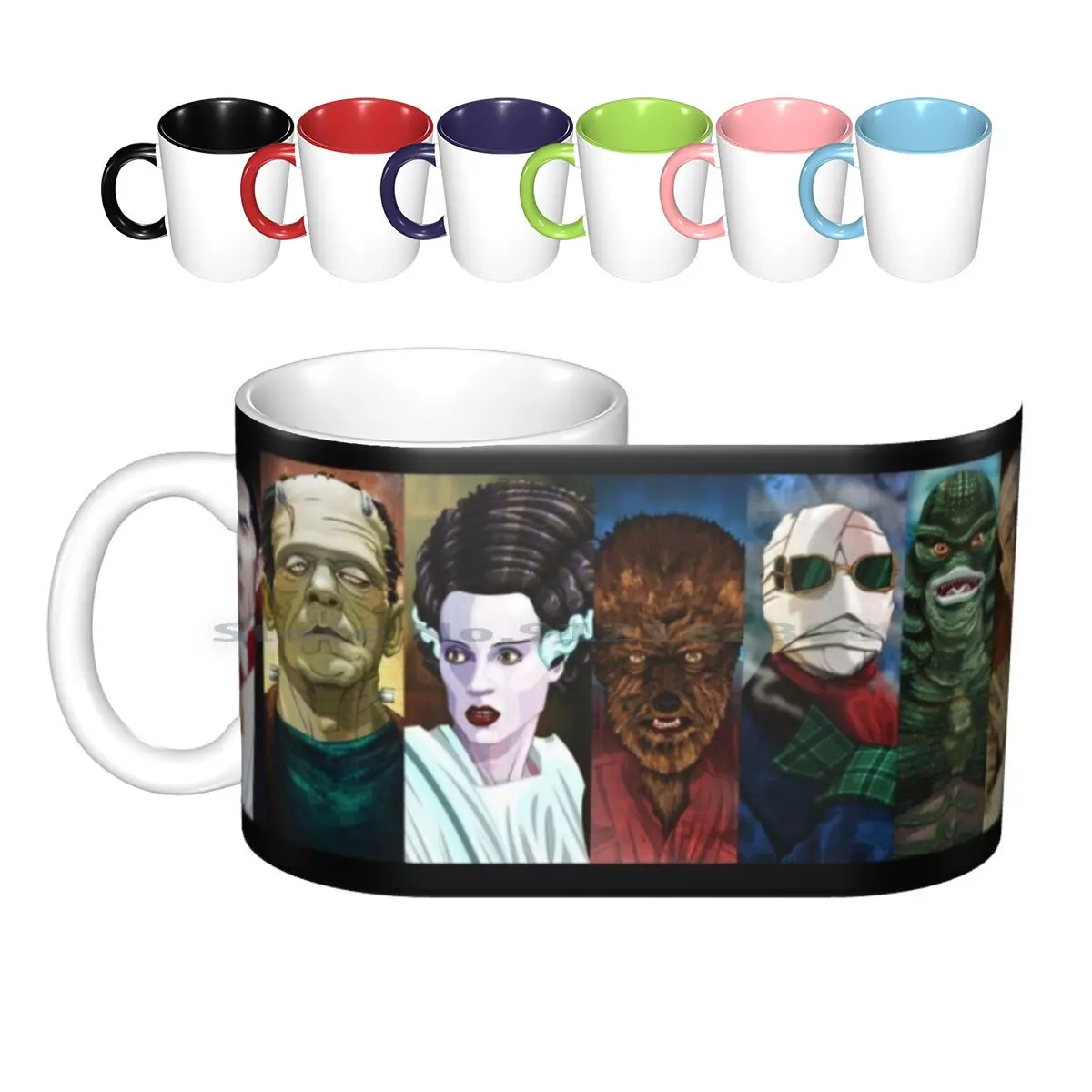 Monster Squad Ceramic Mugs Coffee Cups Milk Tea Mug Monsters Universal Monsters Classic Monsters Dracula Vampire Bela Lugosi