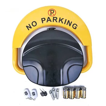 2 remote folding security parking lock barrier guard column lock and bolt with automatic sensor (excluding battery)