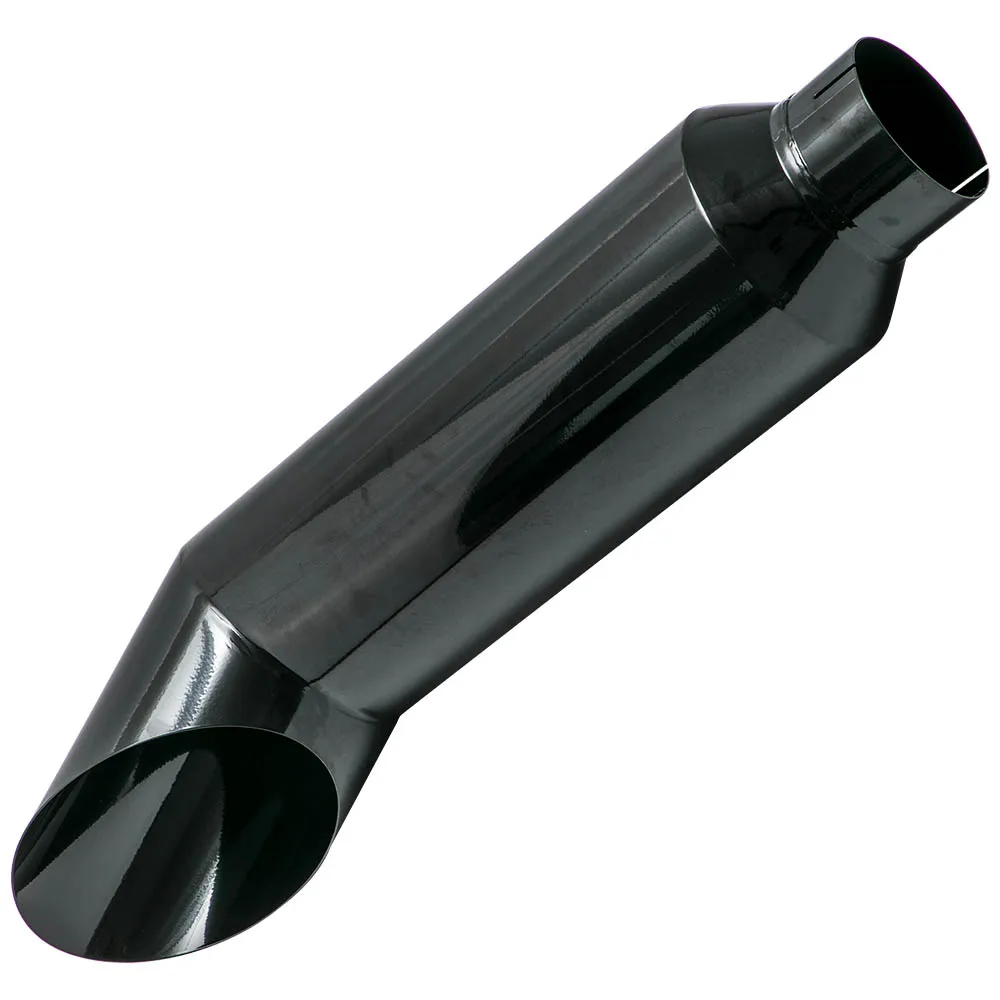 5" Inlet 8"Outlet 36" Long Miter Black Angle Cut Diesel Smoker Exhaust Stack Tip for Ram 2013 2014 2015 2016