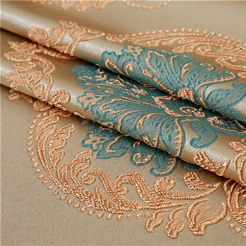 Luxury European Style New Embroidery Drapery Curtain Material curtains luxury barpque Euro Flower Embroidery Curtains Finished