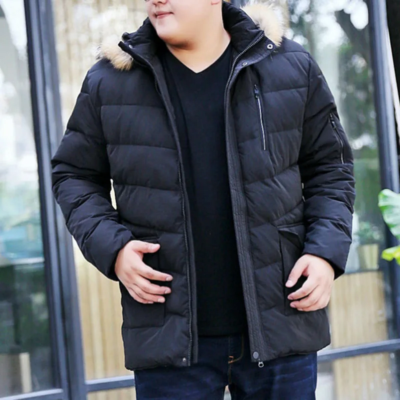 Winter down jackets Men 5XL 6XL 7XL 8XL 9XL 10XL Bust 170cm Plus size down jacket men 3 colors