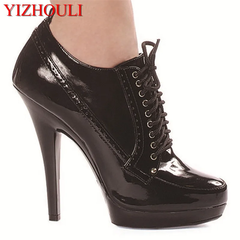 13cm Women\'s spring autumn soft leather and shoes, daily women\'s shallow working high heels Dance Shoes