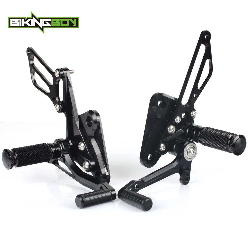 BIKINGBOY For Suzuki B-KING GSX 1300 Non-ABS 08 09 10 11 12 Foot Pegs Footrests Rear Sets Adjustable Rearsets Pedals Racing CNC