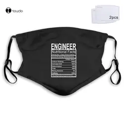 Nieuwe Mode Voor Mannen Ingenieur Voedingswaarde Feiten Gag Geschenken Ontwerp Uw Eigen Gezicht Masker Filter Pocket Doek Herbruikbare Wasbare