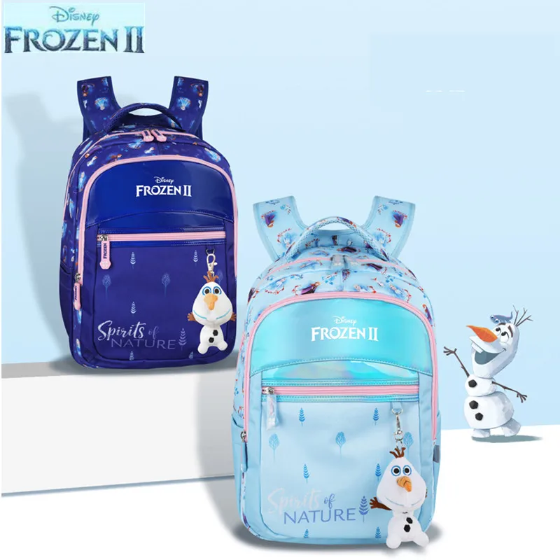 Disney Frozen Ⅱ school bags for girls orthopedic backpack primary student water proof super light shoulder bags for girls gifts