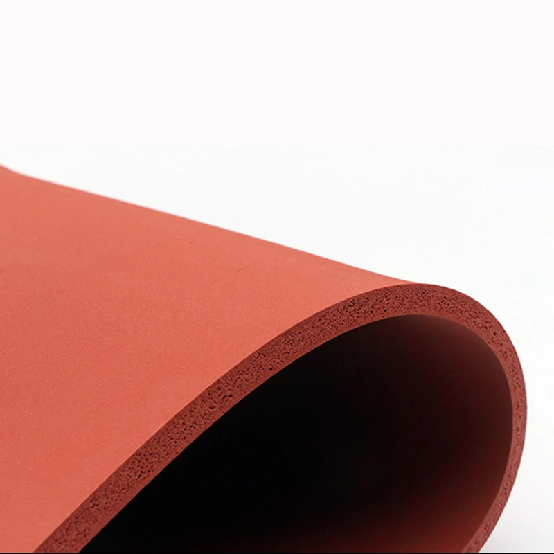 Thickness 3MM-10MM High Performance Standard Size Silicone Foam Board Sheet Heat Resistant Silica Rubber Mat Factory Sale