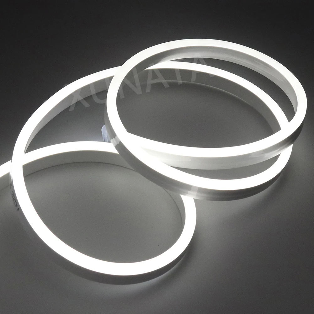 EU 220V Neon Strip Waterproof Holiday Decoration Night Lamp White/Warm White 2835 120LEDs/m Ribbon Tape Flexible LED Strip