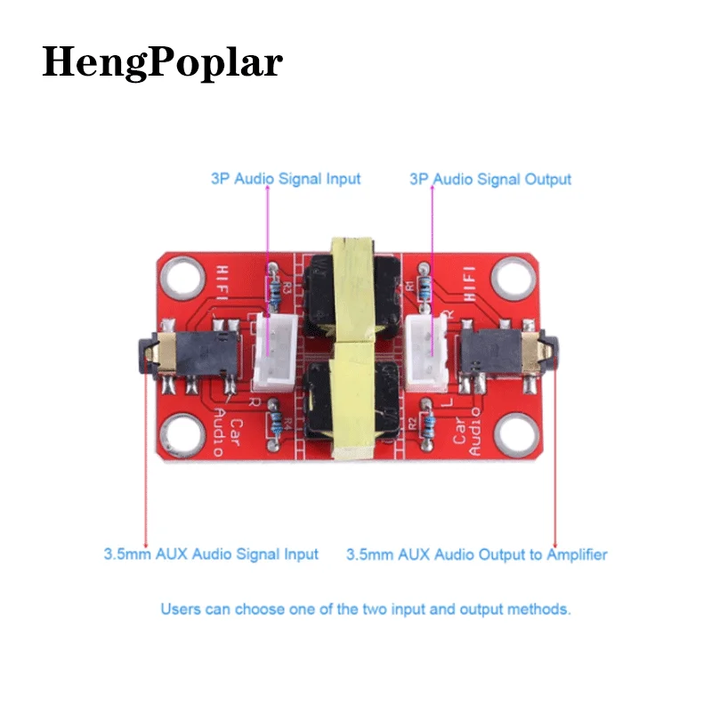 Audio noise common ground noise isolator board car navigation GPS current sound filter to eliminate AUX anti-interference