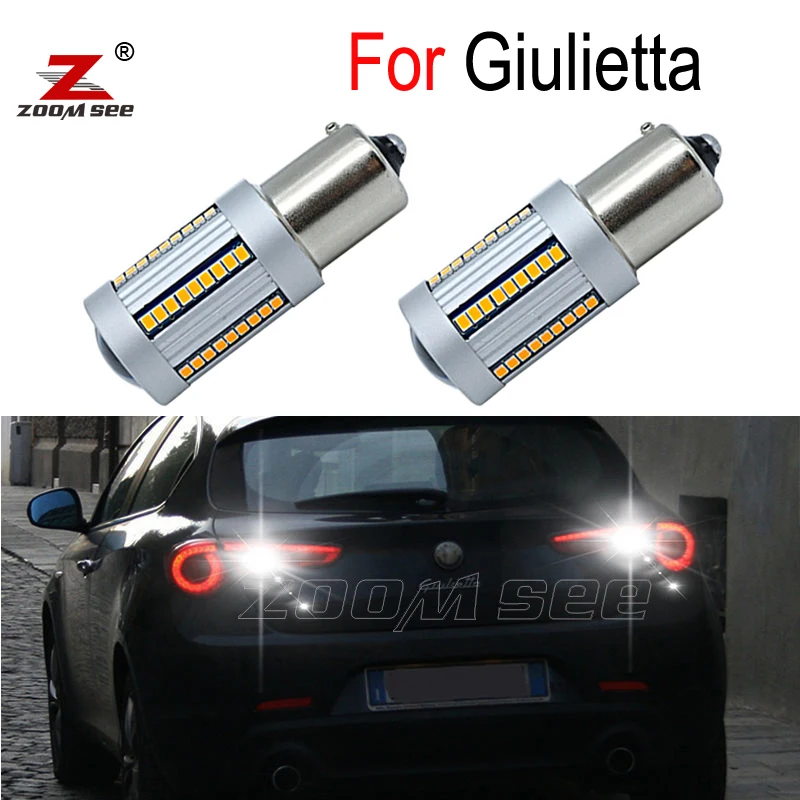 2pcs 100% Canbus Error Free High power No blink white LED Reverse bulb back up light for Alfa Romeo Giulietta 940 (2010-2019)