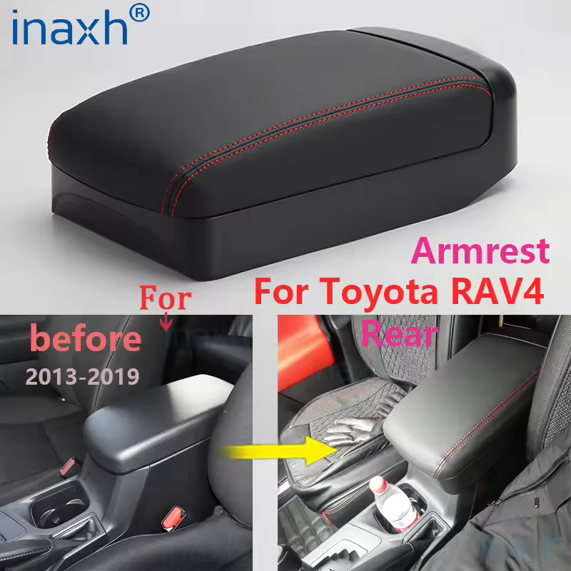 Подлокотник для Toyota RAV4 2013-2019, удлиненный, высокий, с возможностью установки без потери качества, декоративный, автомобильный аксессуар.