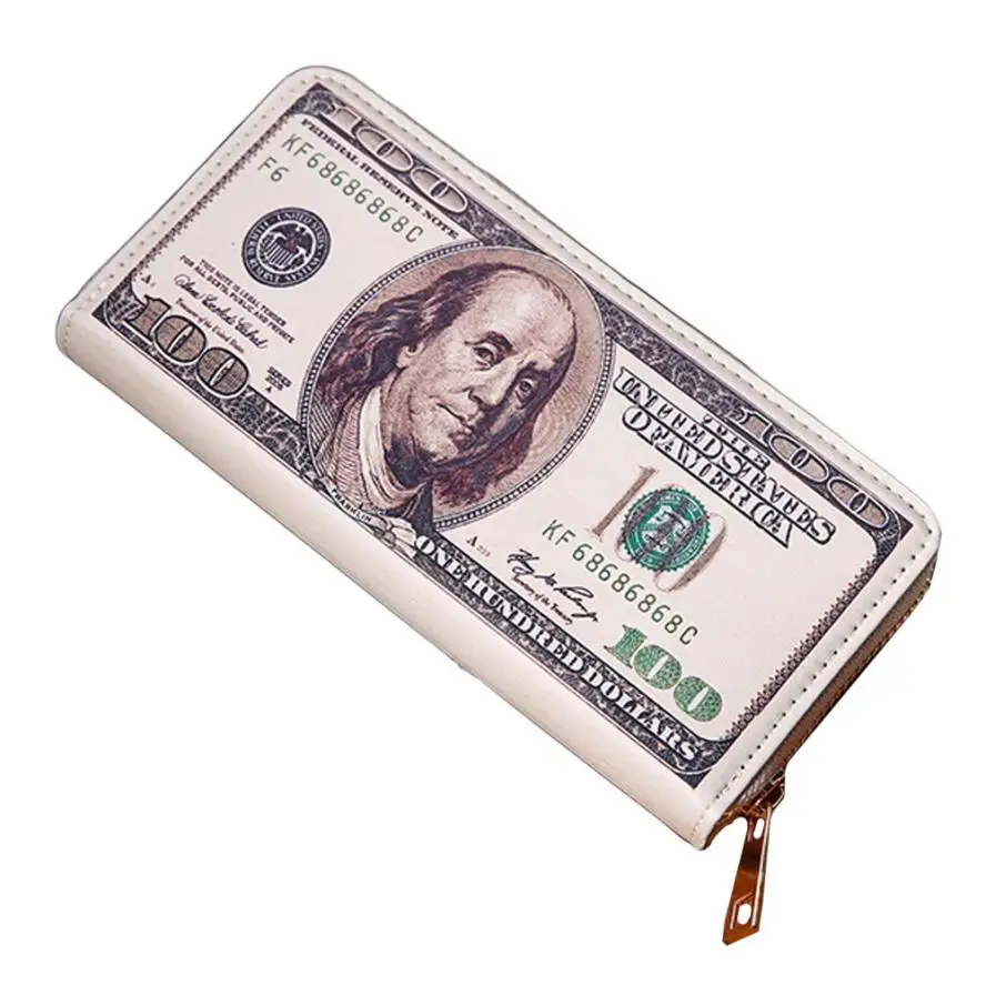 Wallet Female Money Wallet Zipper United States Dollar Wallets Male Handbag Card Holder Coin Purse Carteira Feminina