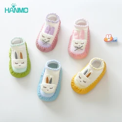 Infant Shoes Socks Soft Genuine Leather Skid-Proof Shoe Autumn Baby Anti Slip Soft Sole Shoes Newborn slippers First Walker