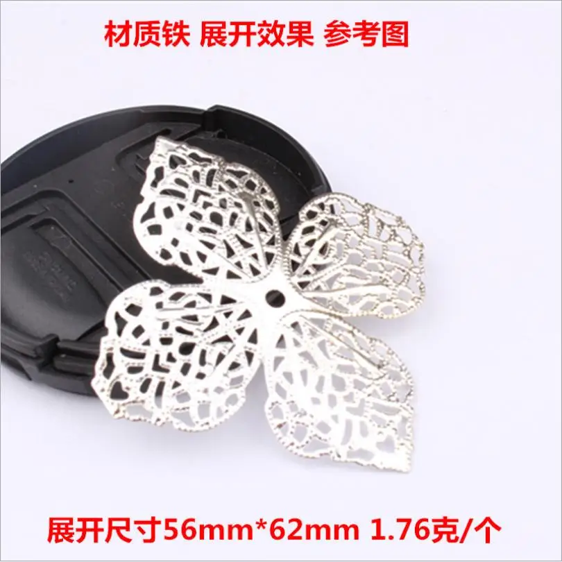 1Pc Flower Pattern Adjustable Gold Silver Metal Hair Tube Beads Rings Cuffs Accessories Dreadlocks Cuff Clip Hair Jewelry T0252