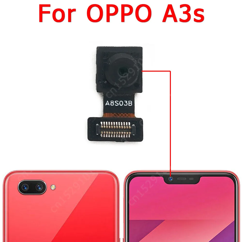 Front Camera For OPPO A3s Frontal Selfie Small Camera Module Phone Accessories Replacement Repair Spare Parts