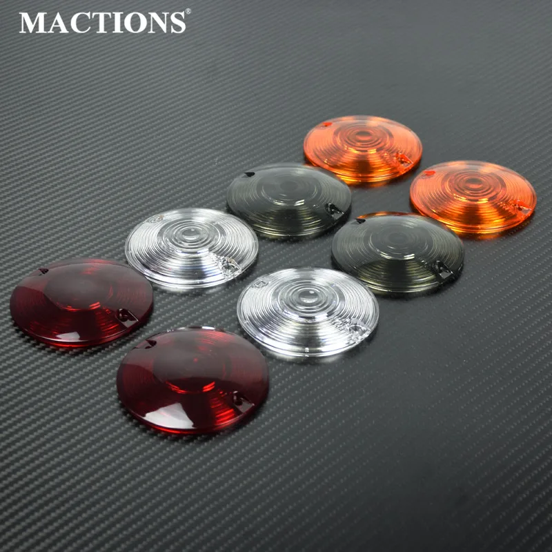 Motorcycle Smoke/Clear/Orange/Red Turn Signal Light Lens Cover 2PC/4PC For Harley Touring Road Electra Glide Road King Softail