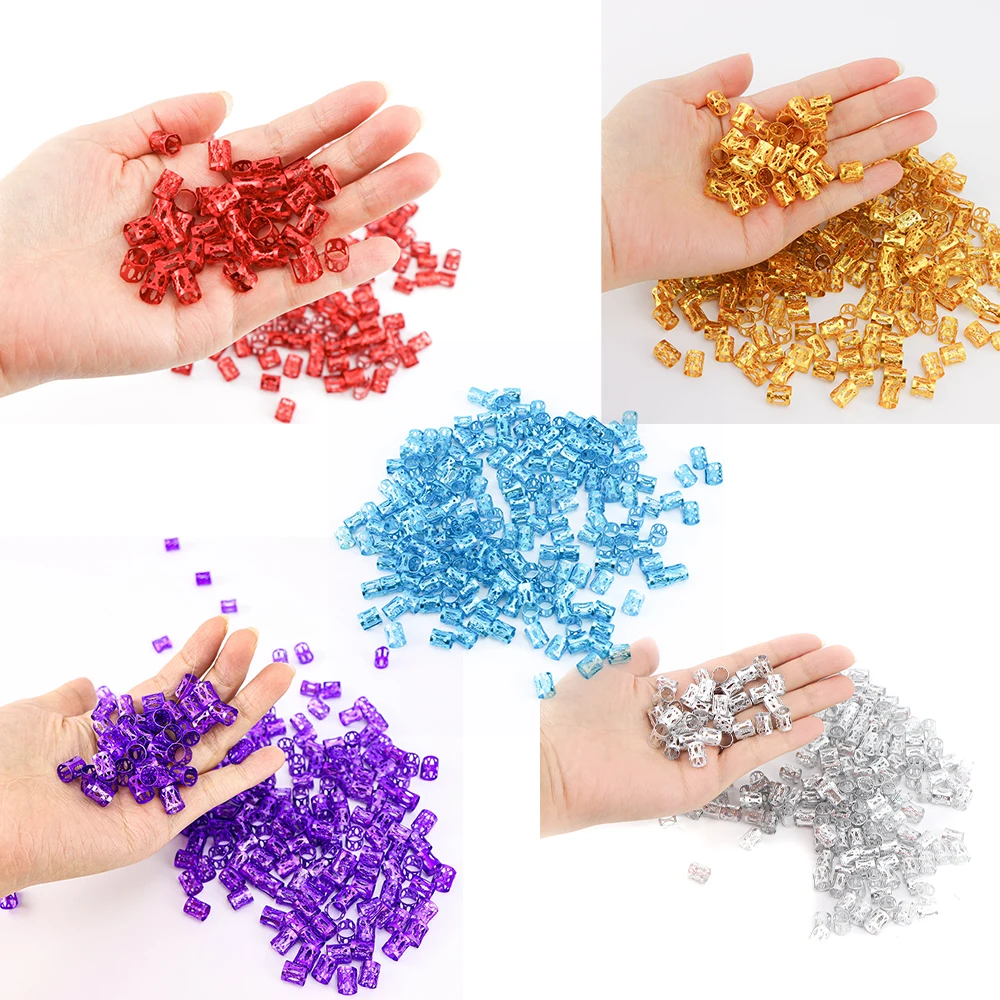 أساور بقفل مشبك قابل للتعديل ، وصلات شعر مضفر صغيرة للزينة ، حبات دائرية ، شعر مستعار عصري ، إكسسوارات #3