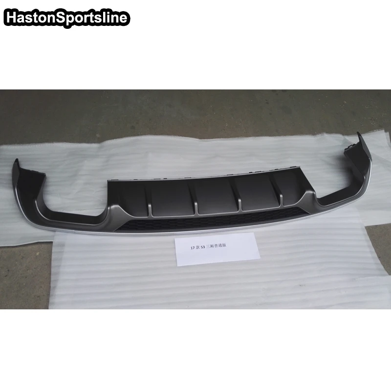 A3 S3 PP dyfuzor tylnego zderzaka tylny wydech Spoiler dla Audi A3 S3 Sline 2017-2019 Car Styling — zdjęcie 5