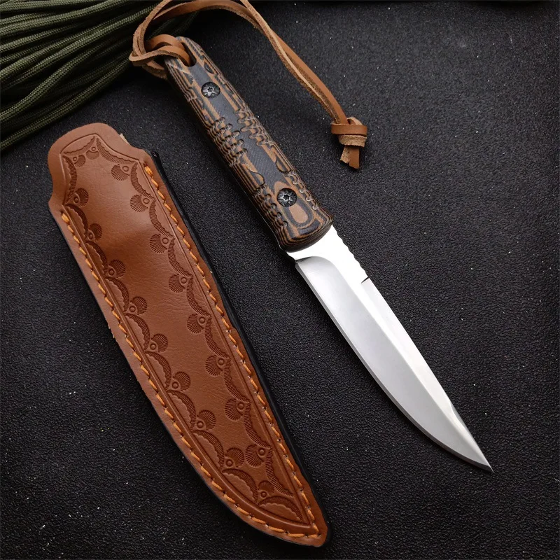 Multi-Function D2 Faca de Caça, Escalada, Camping, Pesca, Churrasco, Sobrevivência ao ar livre, Ferramenta EDC, Drop Shipping