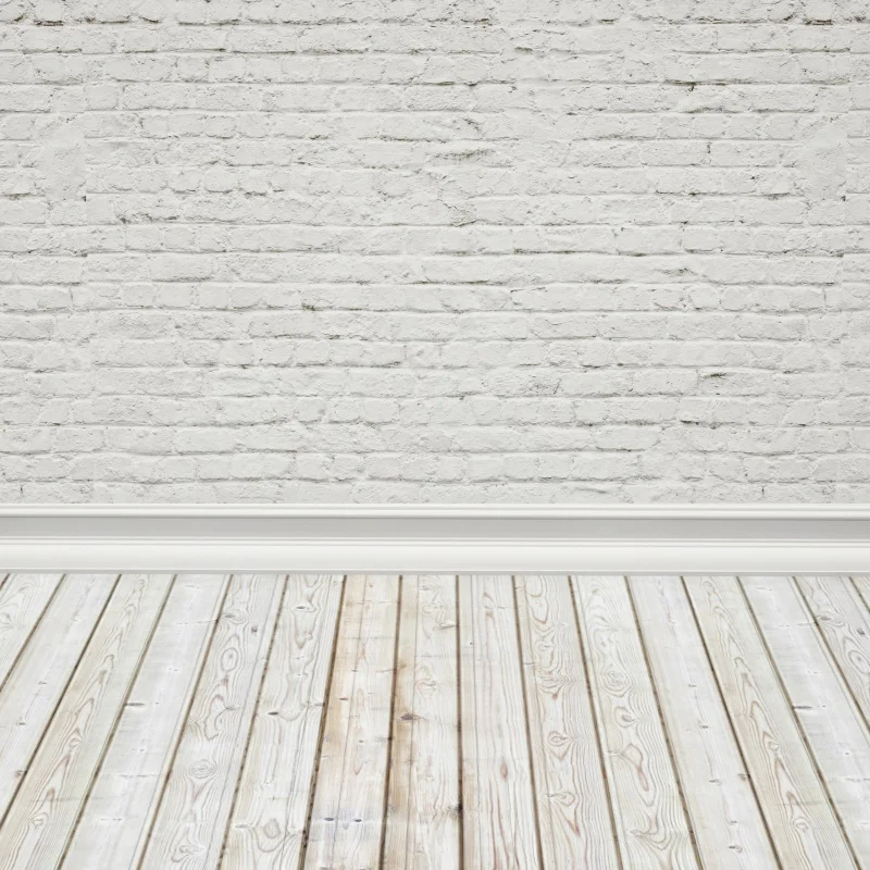 Laeacco-사진 배경, 음식 케이크 벽돌 시멘트 벽 단색 그라데이션 나무 바닥 사진 배경