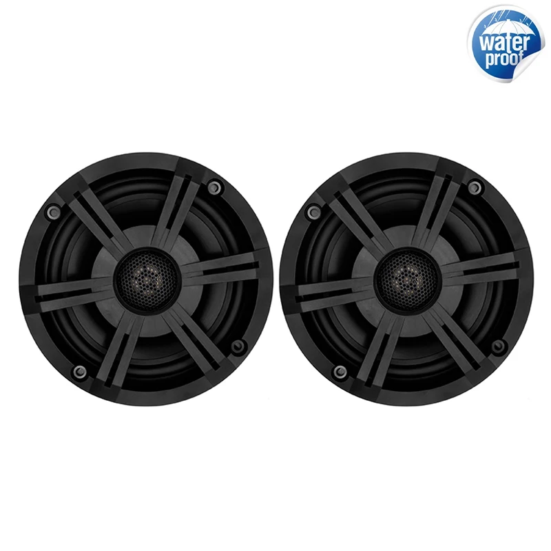 

240W 6.5inch 2 Way Coaxial Marine Speakers Waterproof Music Stereo Full Range Speakers For Golf Boat Yacht Bathroom SPA ATV UTV