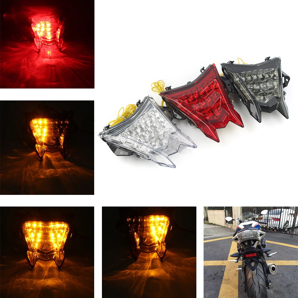 

Motorcycle Rear LED Brake Light TailLight Integrated Turn Signal Light Indicator For BMW S1000 RR S1000RR HP4 S1000R 2009-2018