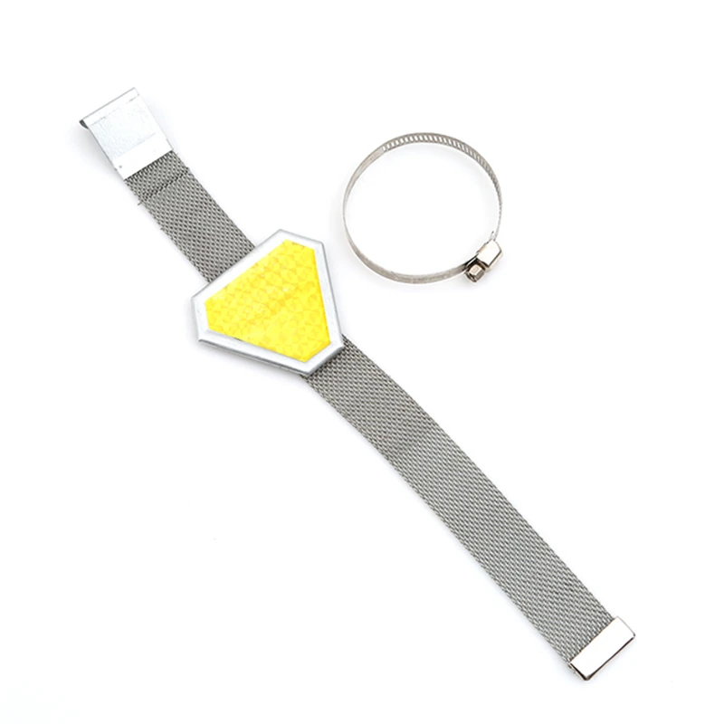 Yellow Car Metal Static Electricity Wwith Car Warning Reflective Triangle Electrostatic Strip