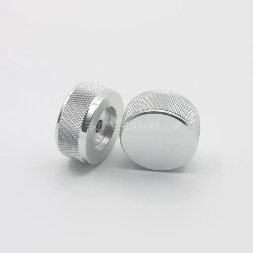 1 個 35*16 ミリメートルシルバー全アルミニウムオーディオアンプポテンショメータノブ直径 35 ミリメートル高 16 ミリメートル