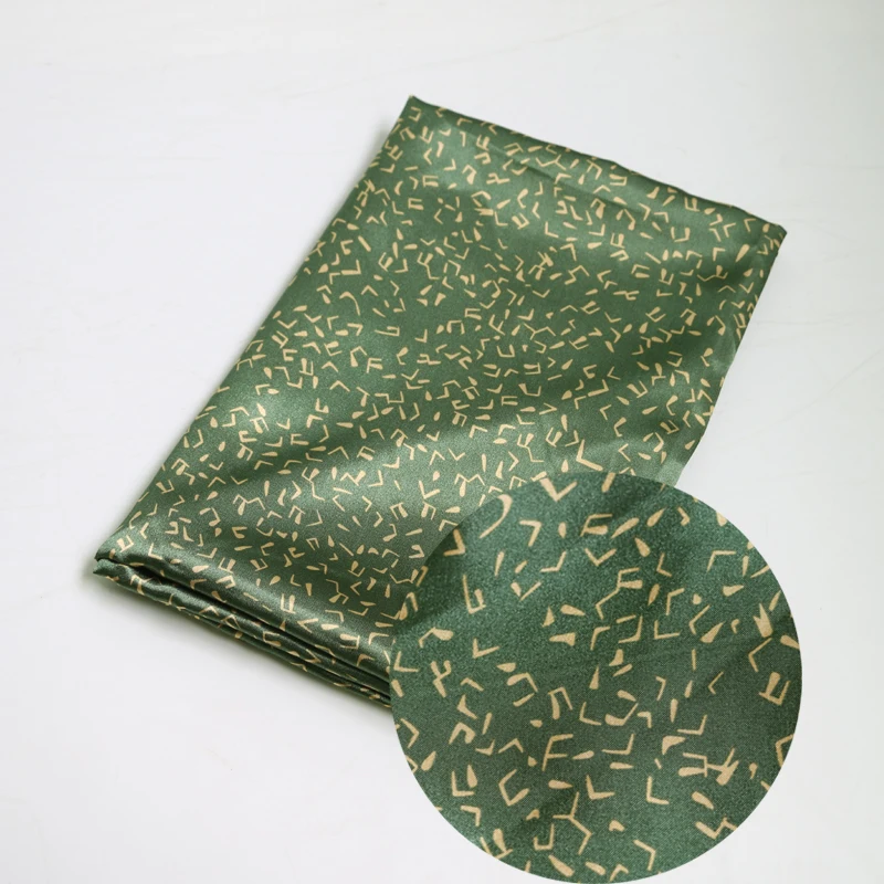 Meter glänzendes Futter, Pyjama, Robe, Hemd, Taschenmaterial, Musikdruck, Satin, Charmeuse-Stoff, Polyester, weich – Detail 7