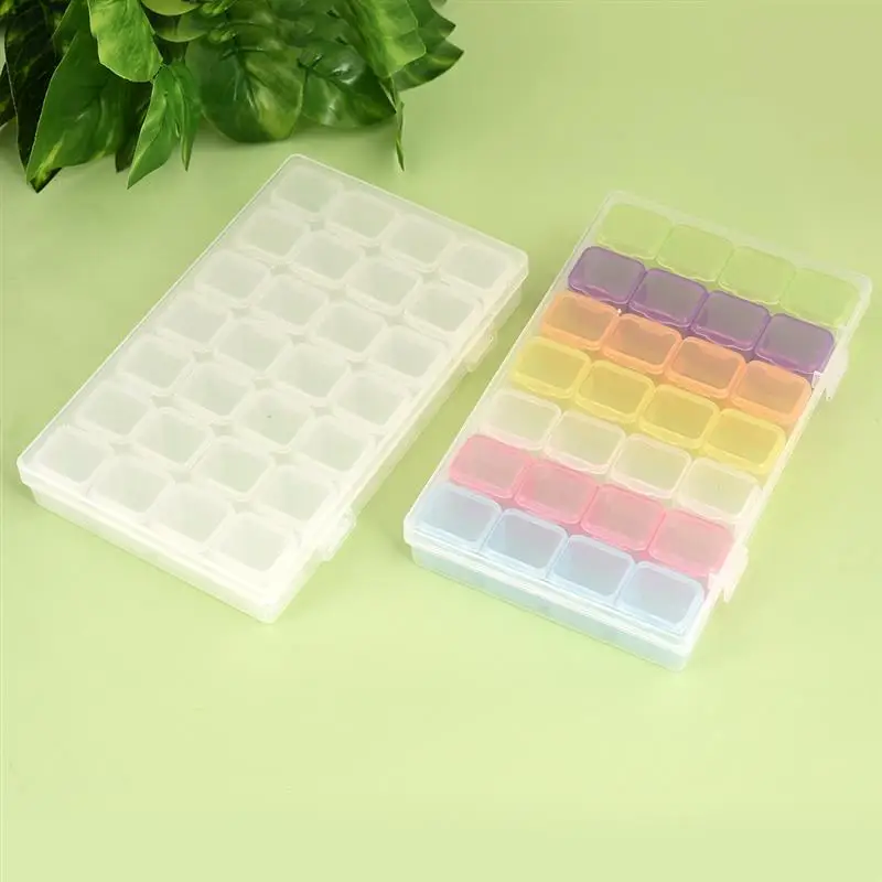 New Transparent Plastic Large Capacity Jewelry Holder Ring Earring Organizer Box Portable Easy Take Storage Container