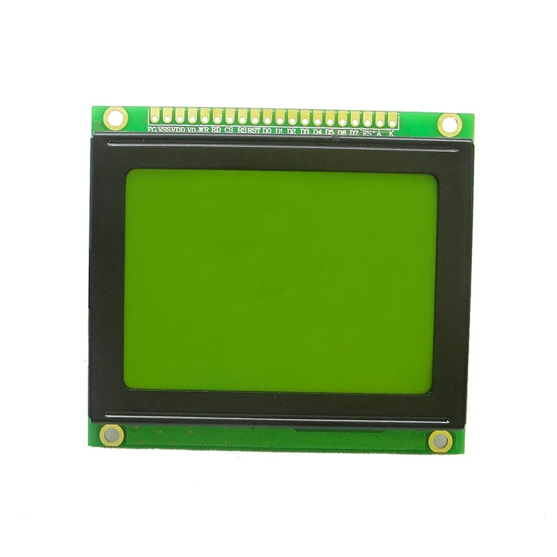 12864FA 128X64 Graphic LCD Module T6963C or RA6963 EQV Controller Yellow Green  Compatible With WG12864D LM12864T AG12864D