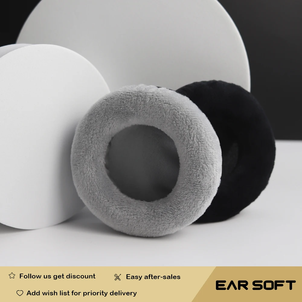 

Earsoft Replacement Cushions for Pioneer SE-MJ71 Headphones Cushion Velvet Ear Pads Headset Cover Earmuff Sleeve