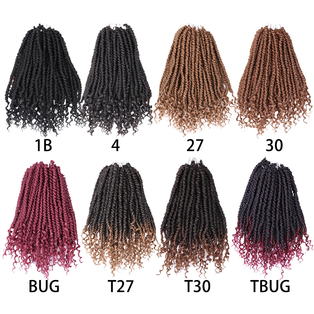 Natifah Synthetic Braiding Hair Spring Twist 12 Inch Prelooped Crochet Braids  Passion For African Women Wholesale Braiding Hair