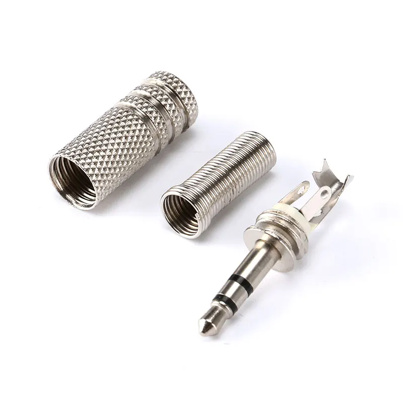 1Pcs Replacement 3.5mm 2 Pole Male Repair Headphones Audio Jack Plug Connector Soldering For Most Earphone Jack