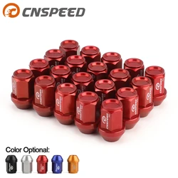 20pcs  Wheel Lug Nuts HEX 19mm 7075-t6 Aluminum M12x1.5  35mm Racing Lug Nut Racing Forged Style Car Modification Yc101089