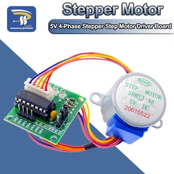 Raspberry Pi kit 1Set 28BYJ-48 5V 4-Phase Stepper Step Motor + Driver Board ULN2003 with drive Test Module Machinery Board