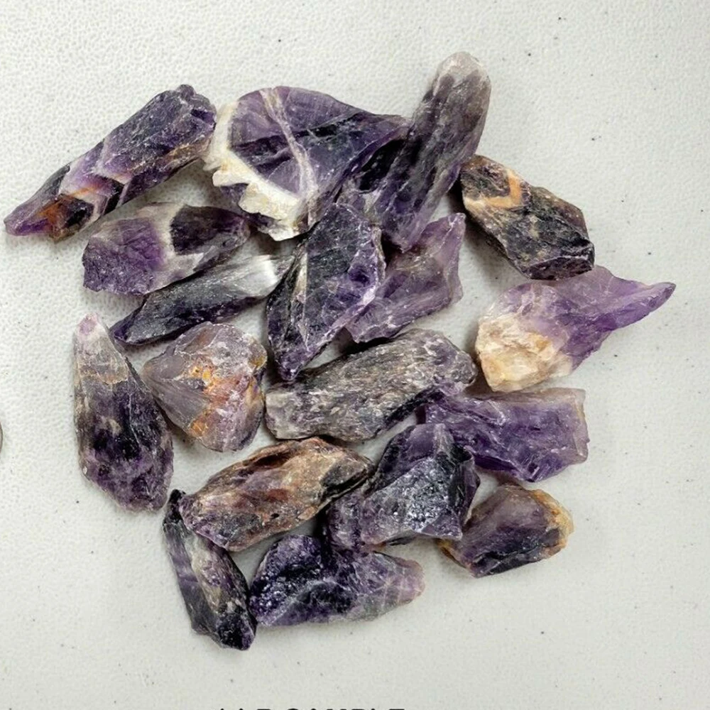 Dunkle Natürliche Traum-Amethyst-Kristalle, Rohe Edelsteine, Reiki-Heilenergie-Steine, Stabförmige Mineralien, Großpackung – Detail 2
