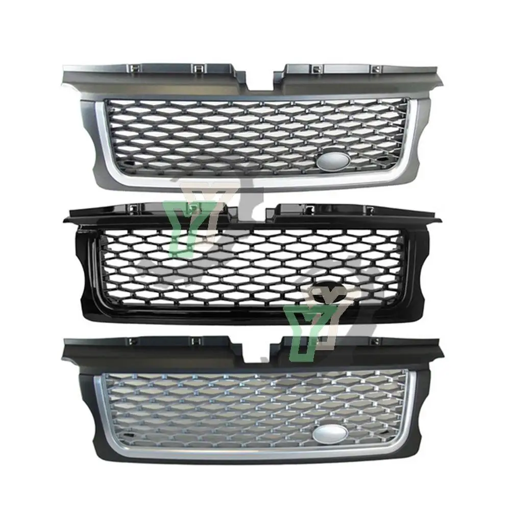 

Car Front Grille Upper Radiator Grill Exterior Grills Mesh Grid Front Bumper For Land Rover Range Rover Sport 2005-2009 L320 ABS