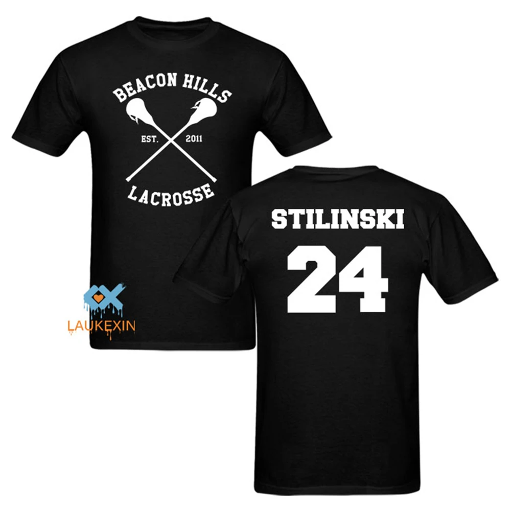 BEACON HILLS LACROSSE Stilinski 24 T shirt  casual gift tee USA Size