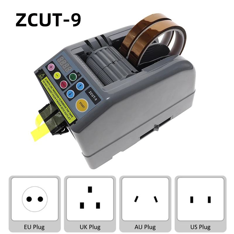 

ZCUT-9 220V110V Automatic Tape Cutting Machine Paper Cutter Tcutting Packaging Machine Tape Slitting Carton Sealing Cutting Tool